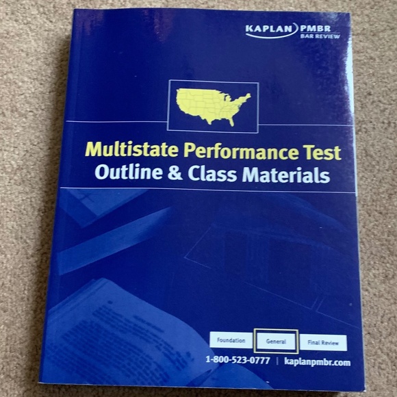Kaplan PMBR Bar Review Other - Kaplan PMBR Bar Review - Multistate Perf. Test